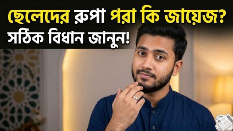 ছেলেদের রুপা পরা কি জায়েজ