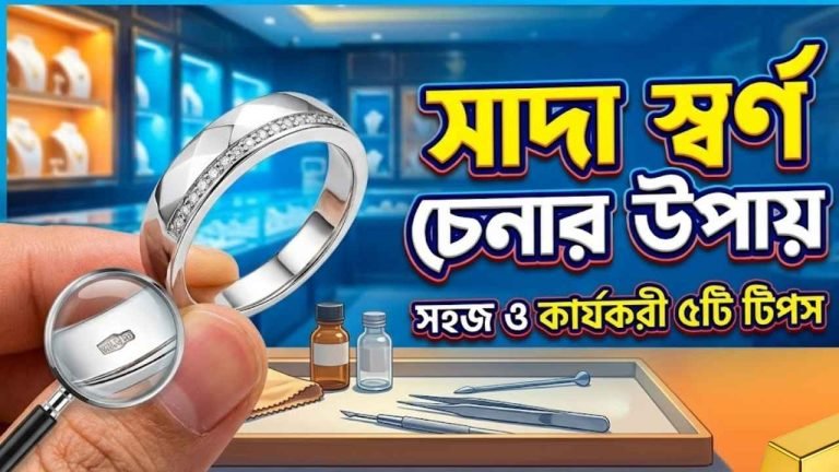 সাদা স্বর্ণ চেনার উপায়